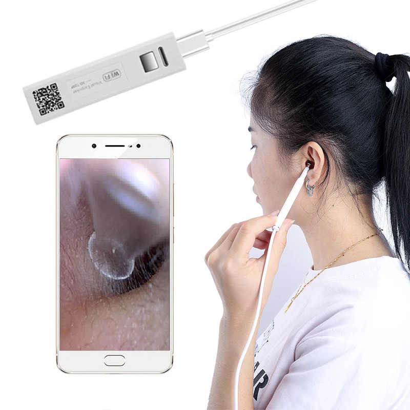 5 мм Беспроводная usb Камера Эндоскоп ухо otoscope офтальмоскоп регулируемый