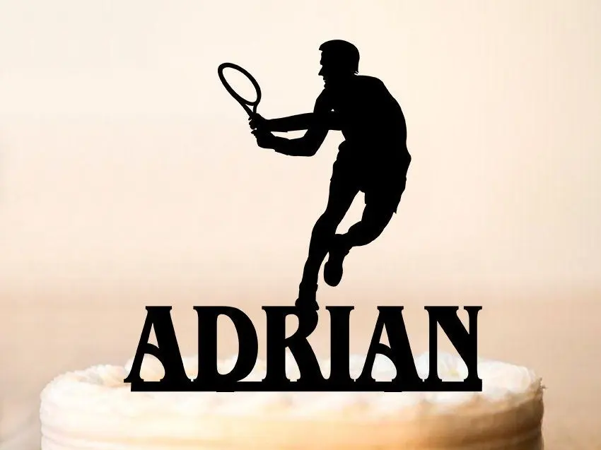 Customized Cake Topper Sport Theme Cake Decoration Personalized