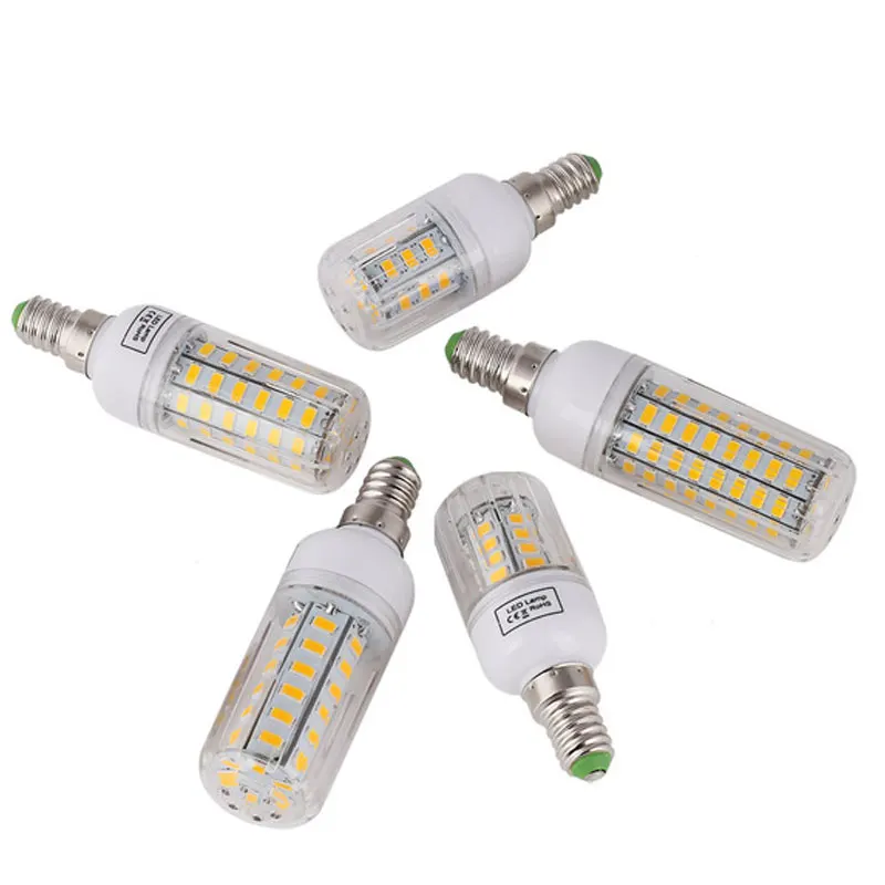 E27 E14 светодиодный светильник 5730 SMD лампы &quotКукуруза&quot 220V 24 30 42 64 80 s 7 Вт 12 15 20 25
