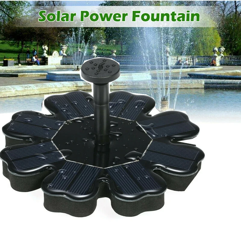 

Solar Water Pump Floating Panel Pool Sun Flower Shaped Solar Power Fountain Garden Landscape Garden Pond Watering Kit 8V 2.5W