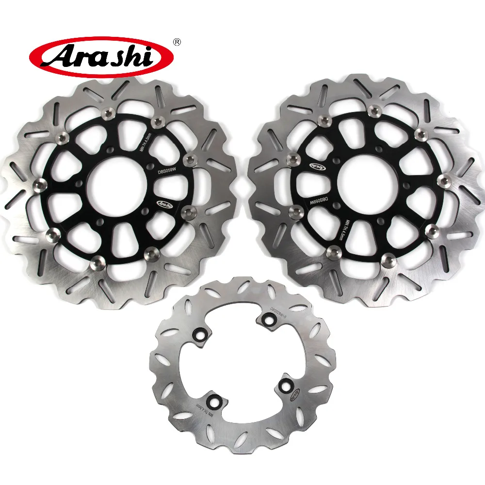 

Arashi 1 Set Brake Disc NINJA ZX10R 2008-2015 CNC Floating Front Rear Disk Brake Rotors ZX-10R ZX 10R 2009 2010 2011 2012