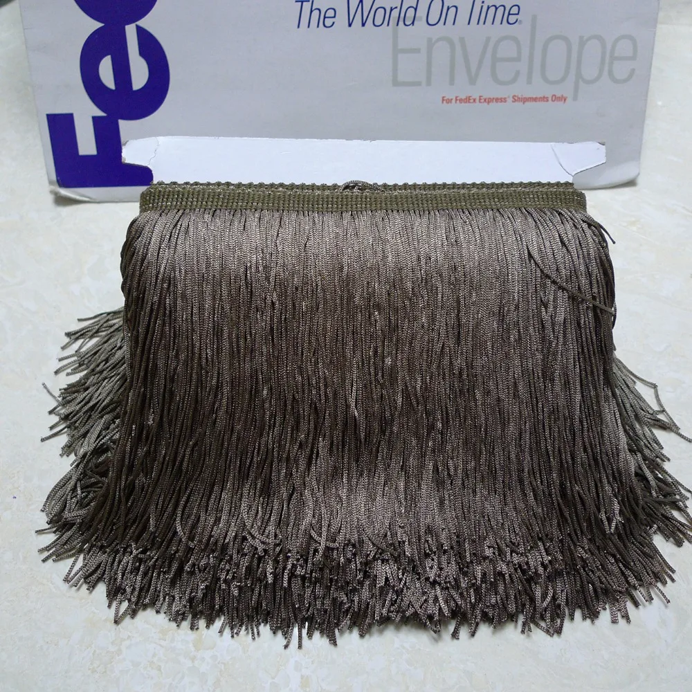 Длинное темно серое платье с бахромой 10 метров 15 см 6 дюймов|tassel fringe|15cm fringefringes 15cm |