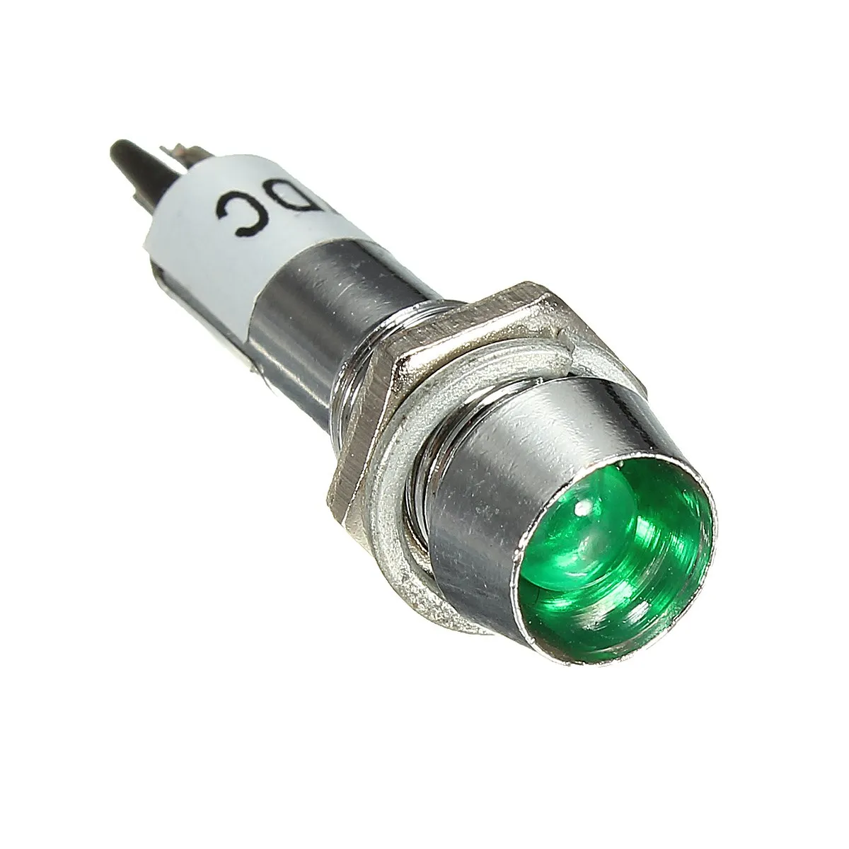 

8mm LED Dashboard Warning Indicator Signal Light Lamp 12V Red Amber Blue Green