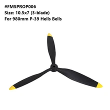 FMS 980 мм 0,98 м P39 P-39 Hells Bells пропеллер 10,5*7 дюймов 3 лезвия FMSPROP006 модель самолёта на радиоуправлении Хобби Самолет Запчасти для самолета