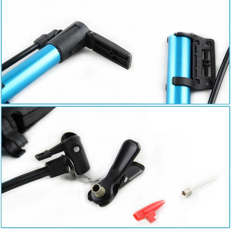 high quality 33CM Mountain Bike Bicycle Portable High Pressure Aluminum Alloy Mini Pump accessory tool lightweight road bikes