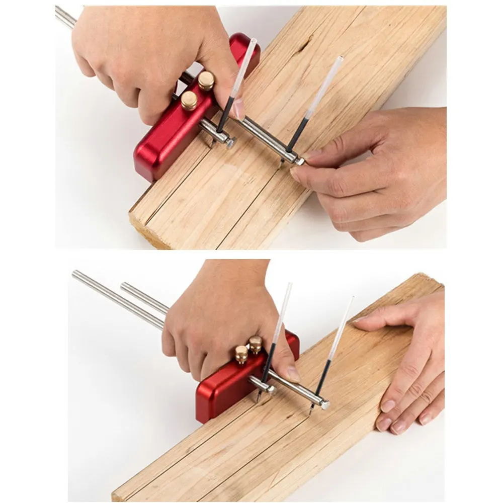 Drillpro Aluminium Alloy Carpenter Woodworking Scriber Tool Wood Ink Marker Tool DIY Woodworking Too