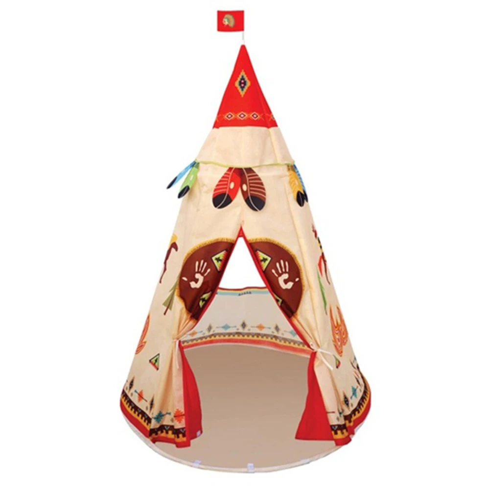 

Natural children Toy Teepee Safety Portable Playhouse Kids Indoor Game room Outdoor Tourist playpens