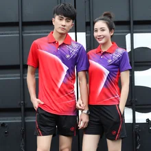 Печати Бадминтон комплекты Для мужчин/Для женщин, спортивные Бадминтон одежда Настольный теннис комплекты Теннис Одежда наборы 1 комплект AY002