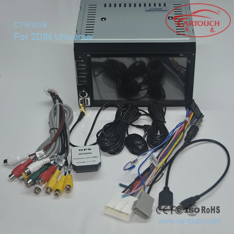 Автомобильный DVD плеер 6 2 дюйма wince 0 din аудио HD сенсорный экран 1080p видео Wi Fi GPS