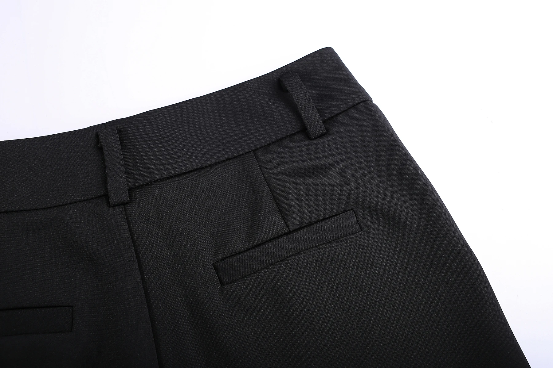 Новые расклешенные женские брюки с высокой талией, рабочая одежда, укороченные брюки, брюки размера плюс S-4XL