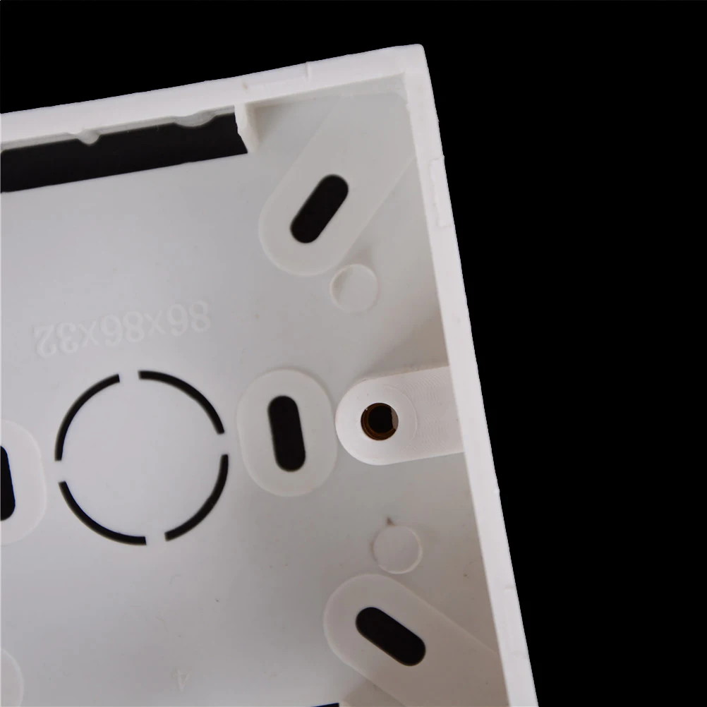 Практичная 86 кассета универсальная белая распределительная коробка для монтажа в стену для настенного переключателя и пластиковый корпус розетка задняя коробка выход