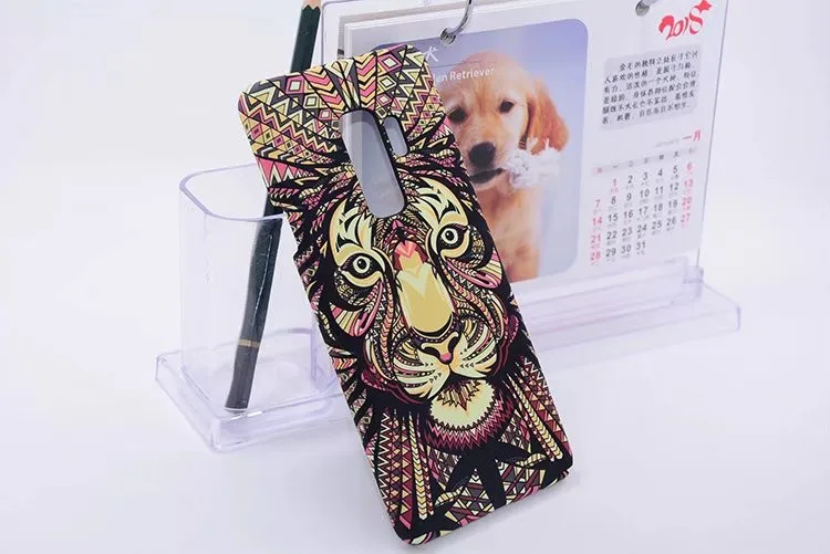 Luminous Aztec Animal Case for Samsung Galaxy S9 S8 S7 S6 Edge Cover Embossed Rabbit Wolf Elephant PC Fundas Case For Samsung S9 (11)
