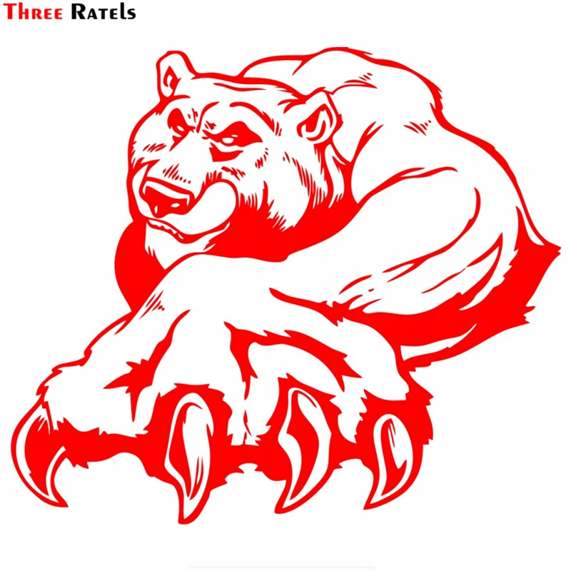 Three Ratels TZ 976# 15*17.3см 1 5 шт виниловые наклейки на авто русский медведь боксер машину