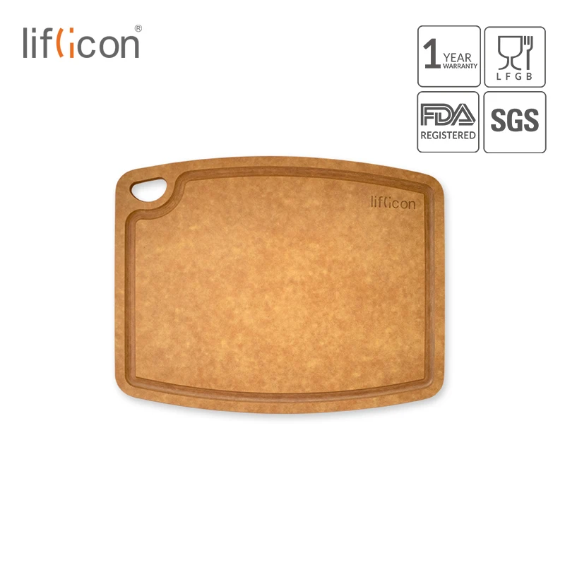 Liflicon Cutting Board Natural Wood Fiber Cutting Mats Non-Slip for Meal  Prep Kitchen Chopping Boards