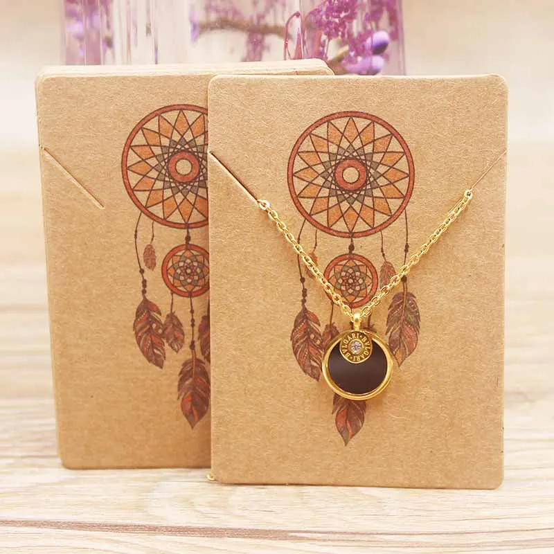 100Pc various design jewelry necklace paper package card DIY handmade flower/marbling/sweet love charms pendant dispaly tag card