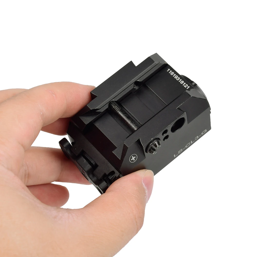 Laser + Lanterna Tocha para Pistola Rifle com Picatinny Combinação Vermelho Verde Tática Arma Luz Subzero Ferroviário 2in1 - 9 Esporte e Lazer