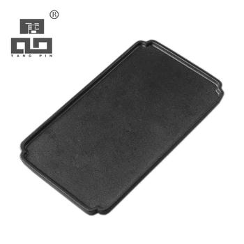 

TANGPIN rectangle and round ceramic tea tray black crockery tea board kung fu tea tray table