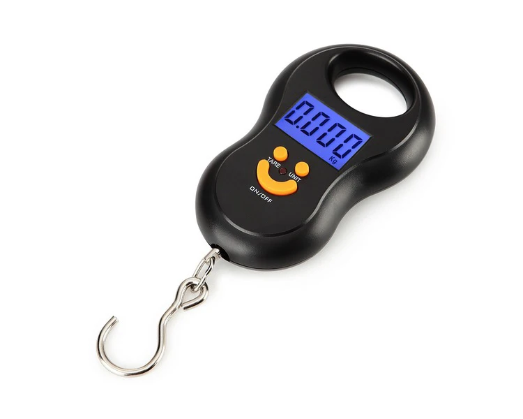 Portable Scale Digital Scale Luggage Scale Luggage Weight Scale Weighing Tools Hanging Scale 50kg/110lb Digital Electronic Luggage Scale Portable Suitcase Scale Handled Travel Bag Weighting Fish Hook Hanging