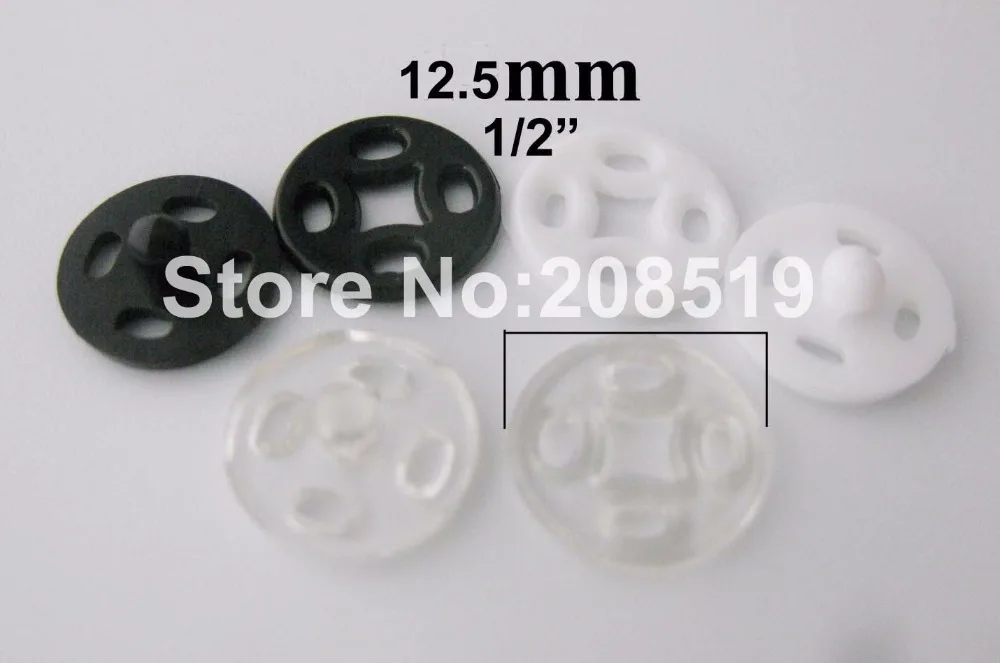 

NB063 snap button 300pcs/lot round 12.5mm transparent nylon button sewing FREE SHIPPING
