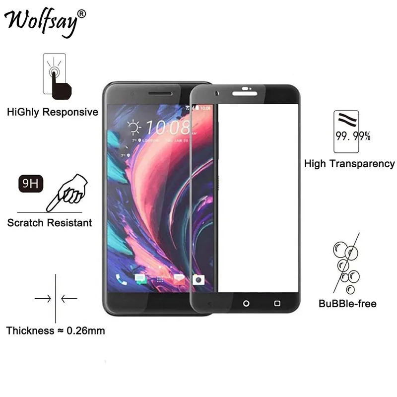 Защитное стекло для HTC One X10 закаленное X 10 с полным покрытием Защитная пленка
