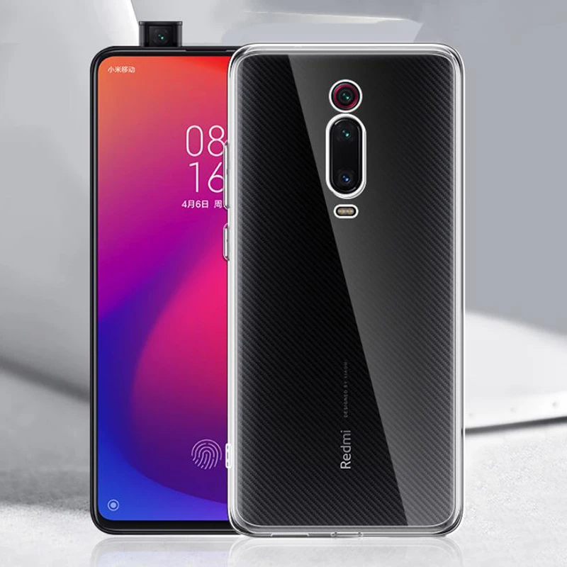 

For Xiaomi Mi 9 SE 9T Pro Case Soft edge Silicone Non-Slip Clear HD TPU Smart Anti fall For Redmi K20 Pro Back Cover X-Level
