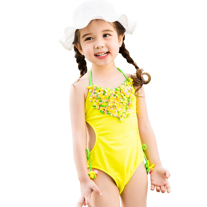 baby yellow swimsuit