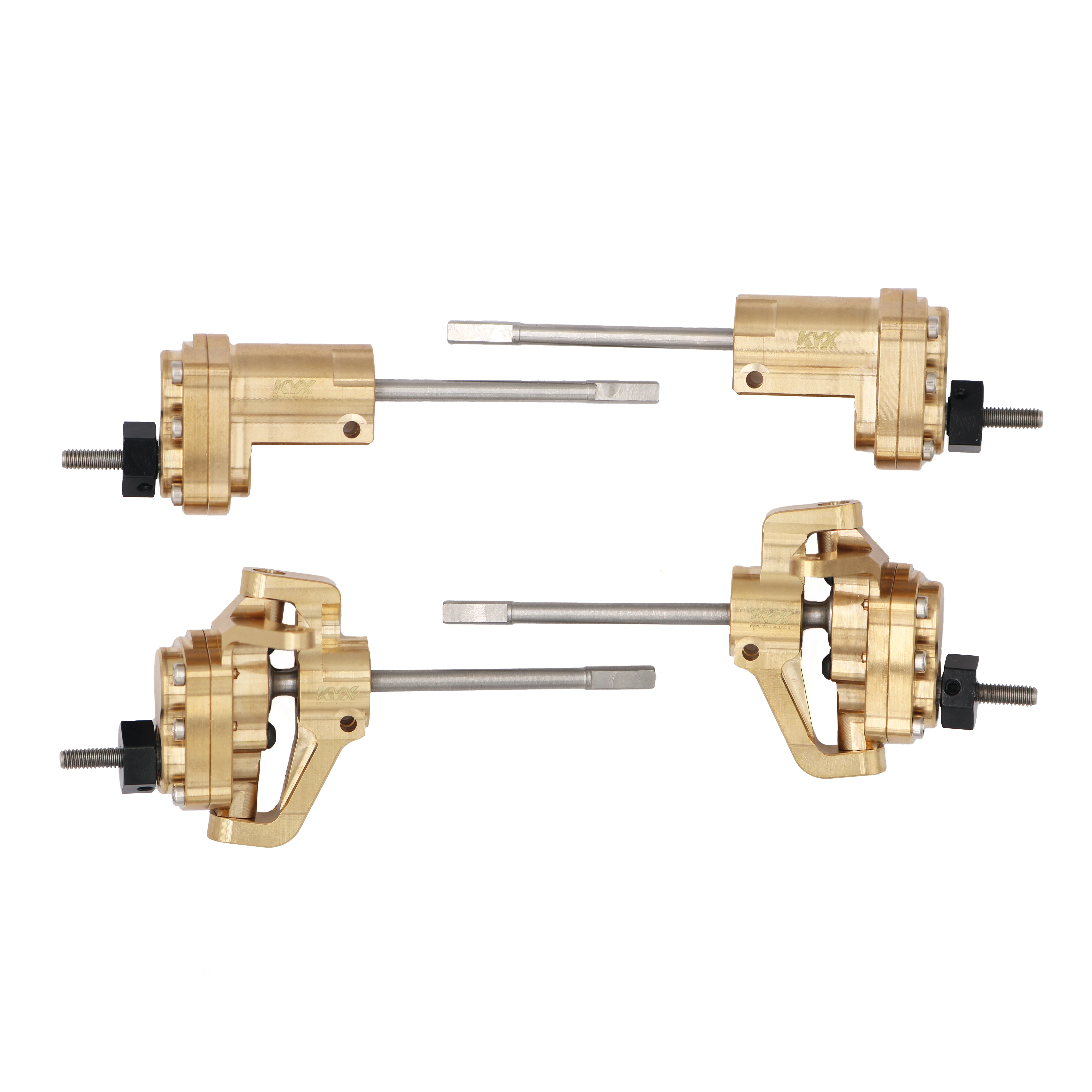 

KYX Racing Brass Front Rear Portal Axle Units for RC Crawler Car Axial SCX10 II 90046