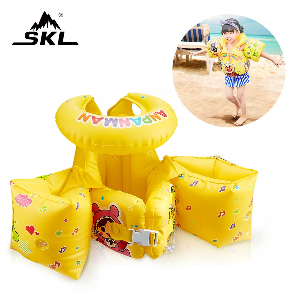 SKL Arm Floats for 3 to 10 Years Old Kids and Adults PVC Swimming Water Vest Protective with Safety Valve Life Jacket for Baby SKL Arm Floats for 3 to 10 Years Old Kids and Adults PVC Swimming Water Vest Protective with Safety Valve Life Jacket for Baby