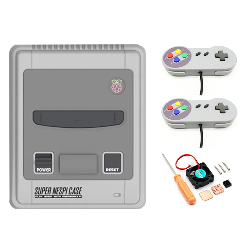 

SUPERPI SNESPI Super NESPI Case Shutdown Functional POWER button Kit for Raspberry Pi 3 B+ 3/2B Demo Board Accessories In Stock