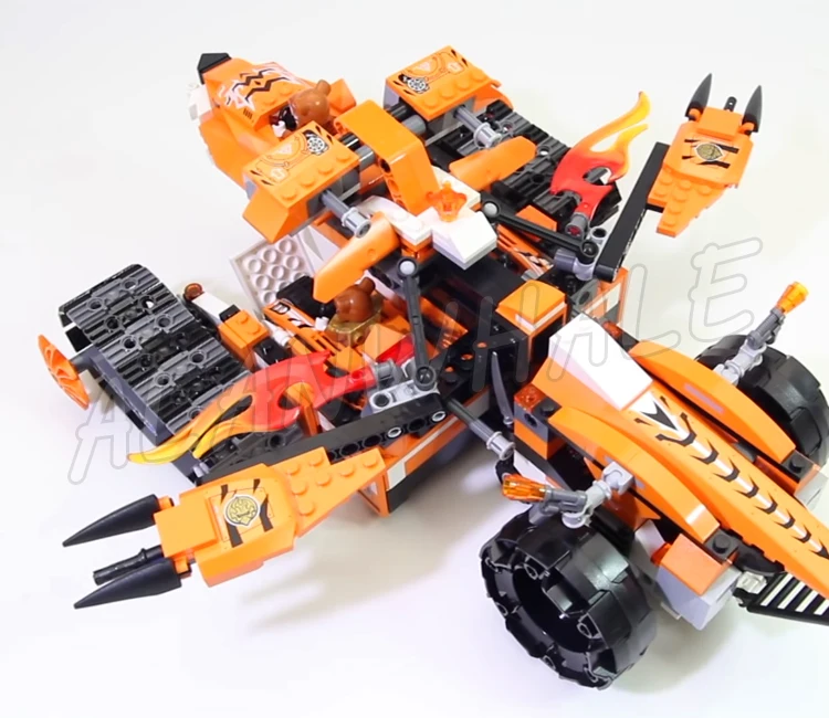 711 шт мобильная команда тигра удивительный тигр ледяной бак 10357 фигурки