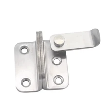 Ржавчина из нержавеющей стали дверной безопасный замок задвижки ворот левый/правый Дверной замок защелка с замком отверстие для блокировки