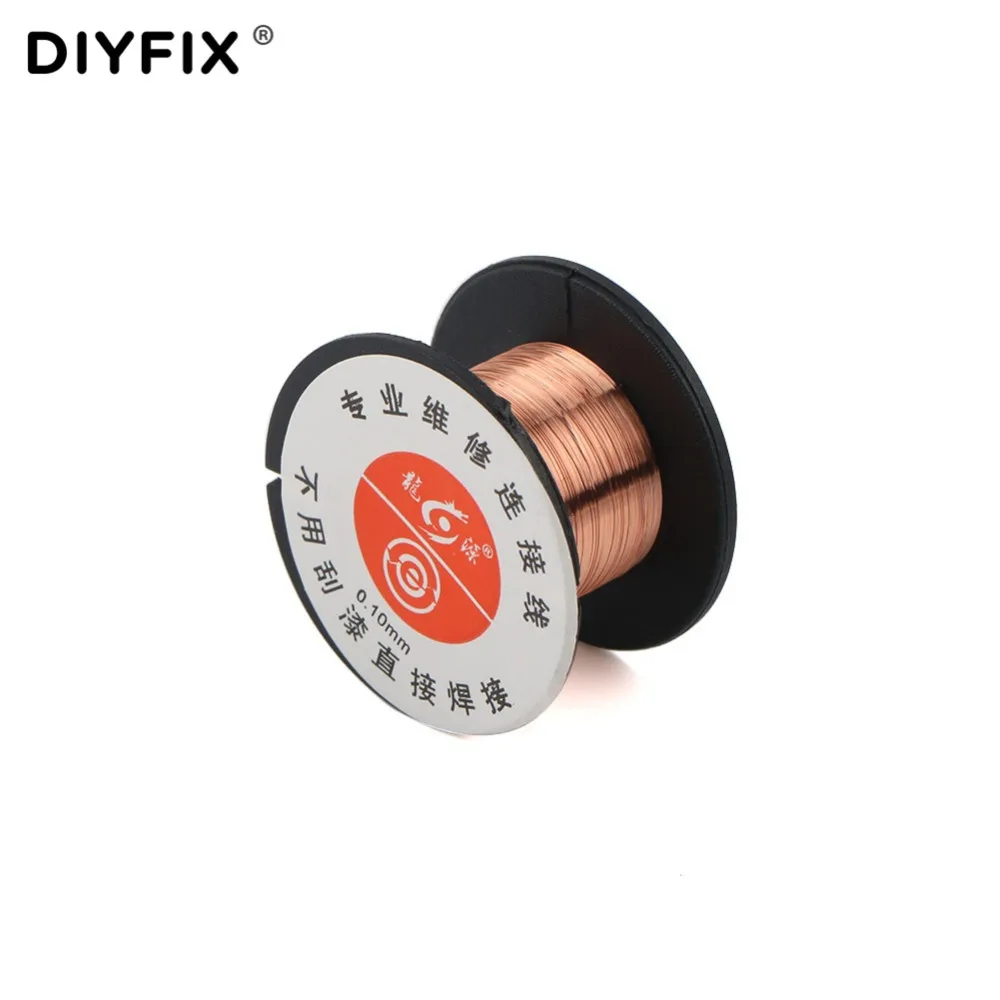 DIYFIX, 5 шт., 0,1 мм, PCB Link, провод для пайки, медная скачка, линия для iPhone, сотовый телефон, чип, сварка, обслуживание, ремонт, набор инструментов