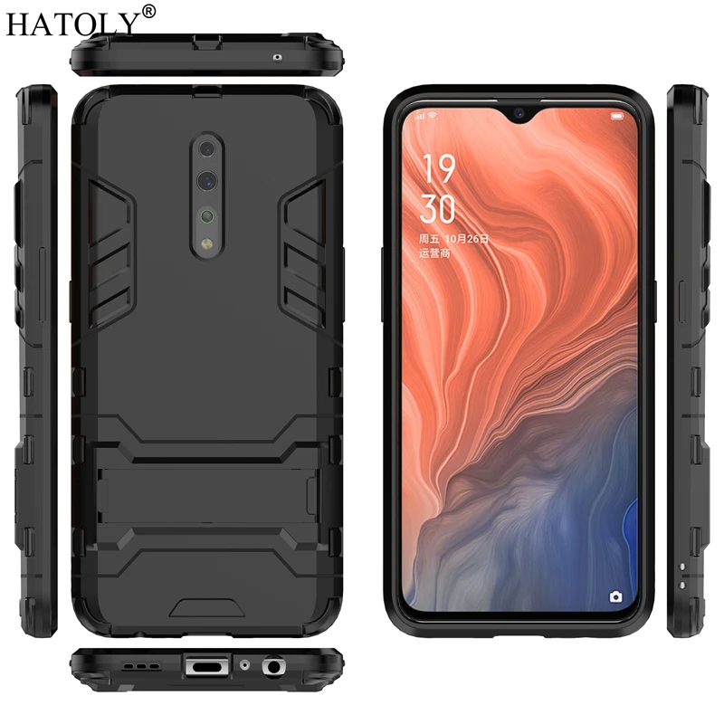 For Cover OPPO Reno Z Case Rubber Robot Armor Shell Hard PC Back Phone Cover for OPPO Reno Z 2 Protective Case for OPPO Reno Z oppo phone cases