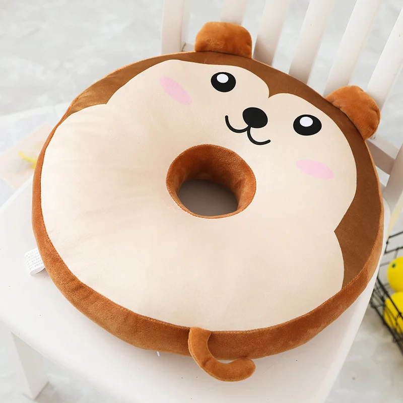 Пончик подушки для животных мягкая круглая еда плюшевые подушки сиденья декор кролик Свинья медведь Пингвин цыпленок панда собака, коала