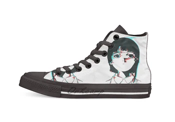 

Lain 3D Glitch Casual High Top Canvas shoes sneakers For Drop shipping