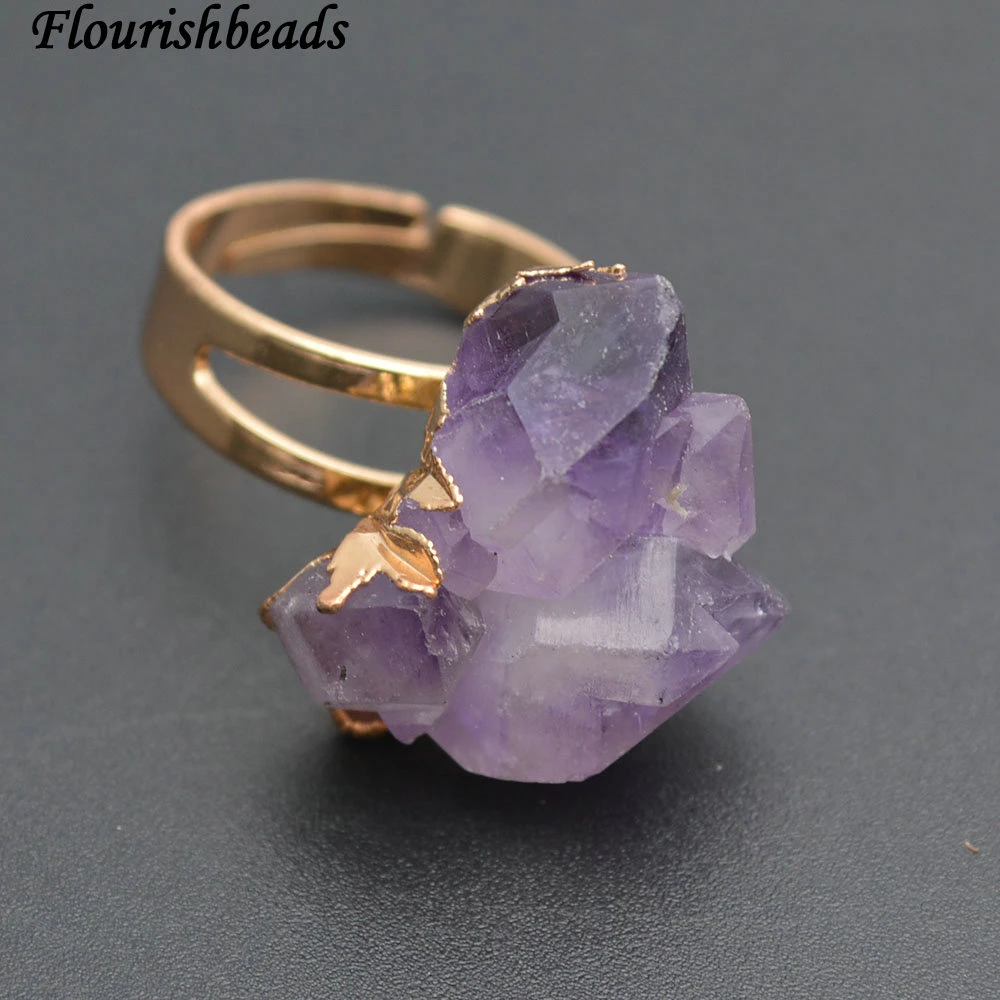 Amethyst and Quartz Druzy Pendant Reduced price for chip on back side.