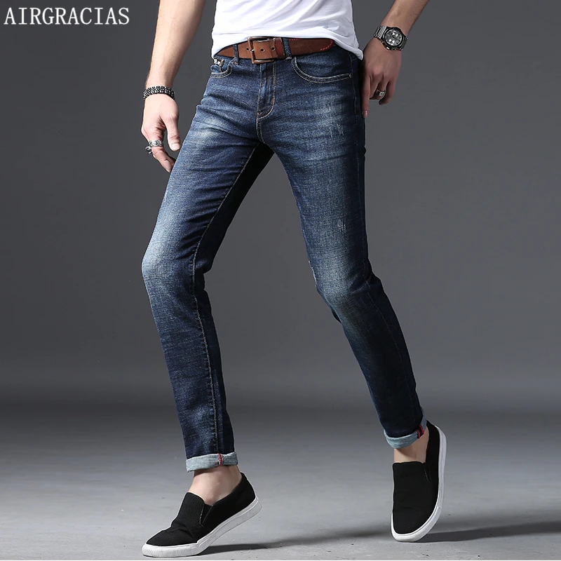 Airgracias 2018 Brand Men Jeans Pants Dark Color Wash Jeans Casual Jeans For Men Elasticity Cotton High Quality Jean Denim Male Brand Men Jeans Men Brand Jeansmen Jeans Aliexpress