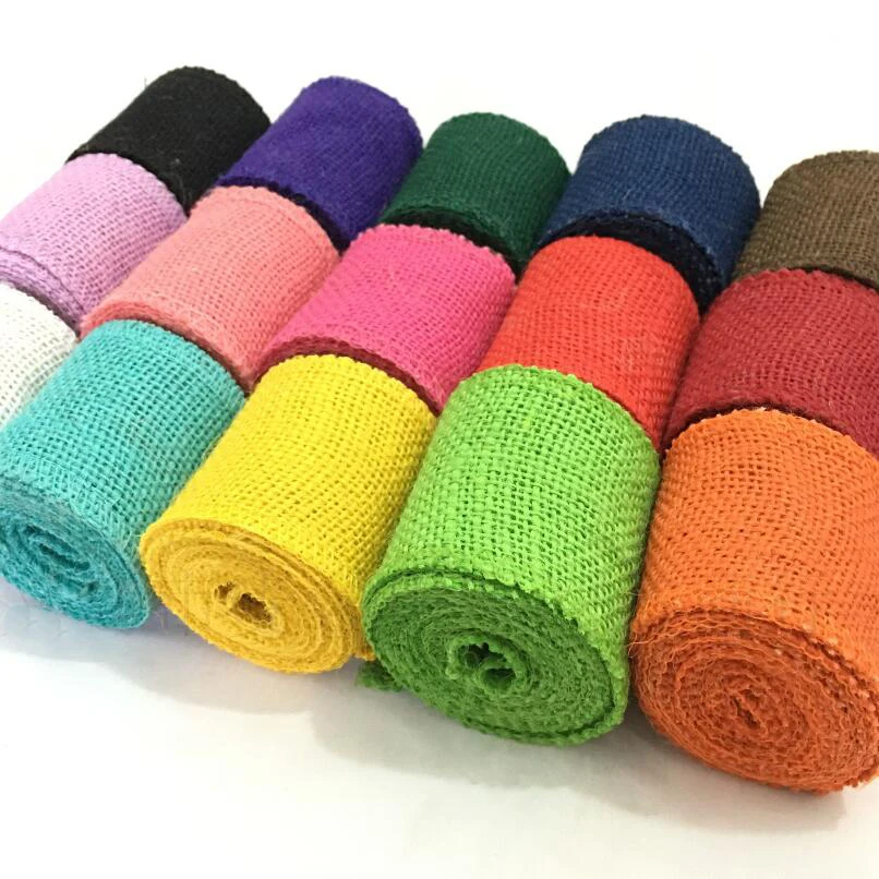 

New 60mm 10 Meters Linen Ribbon Belt Bag Webbing Binding Tape Diy Craft Projects Handmade Christmas Decorations Free Shipping