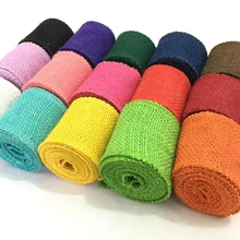 New 60mm 10 Meters Linen Ribbon Belt Bag Webbing Binding Tape Diy Craft Projects Handmade Christmas Decorations Free Shipping somitape christmas tree paper tape diy decoration handmade tape mix free shipping
