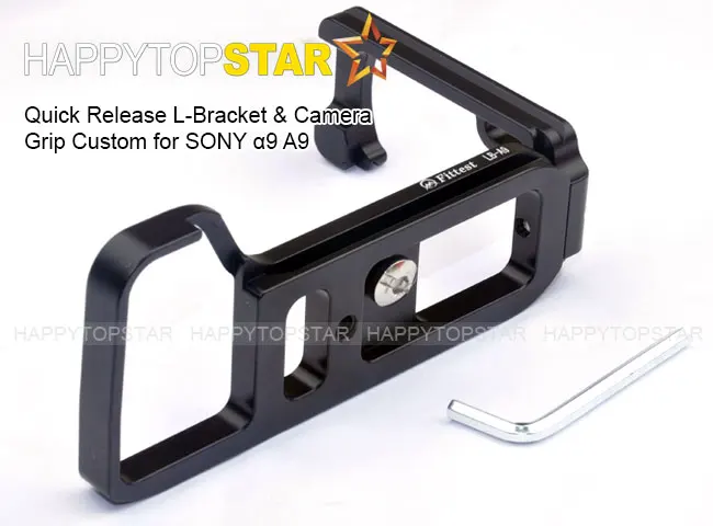 L Черный Quick Release Plate Base Камера держатель Кронштейн-держатель с зажимом ручка для Sony ILCE-A9 a9 Arca Swiss RRS kirk/Wimberley/Markins