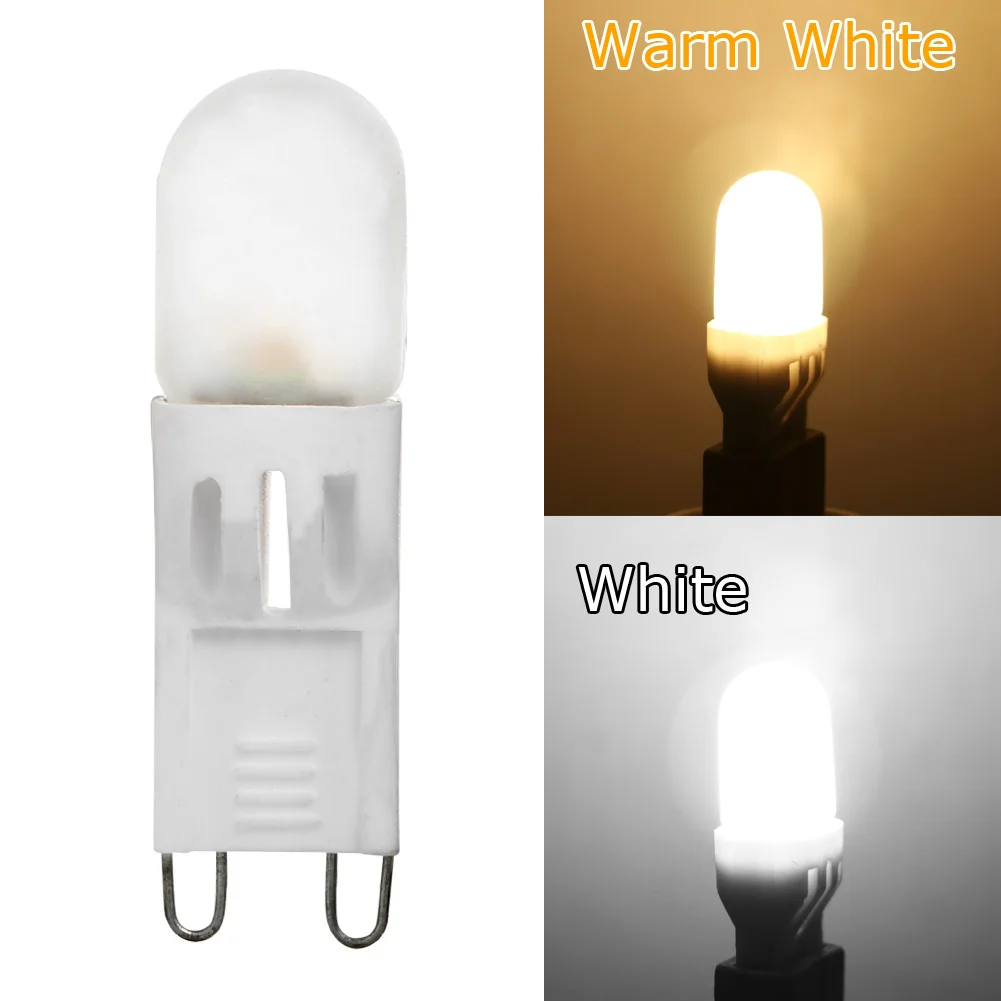 New Arrival 2016 G9 COB 2W Ceramic Crystal Bean LED Lamp Light Bulb White /Warm White 220V