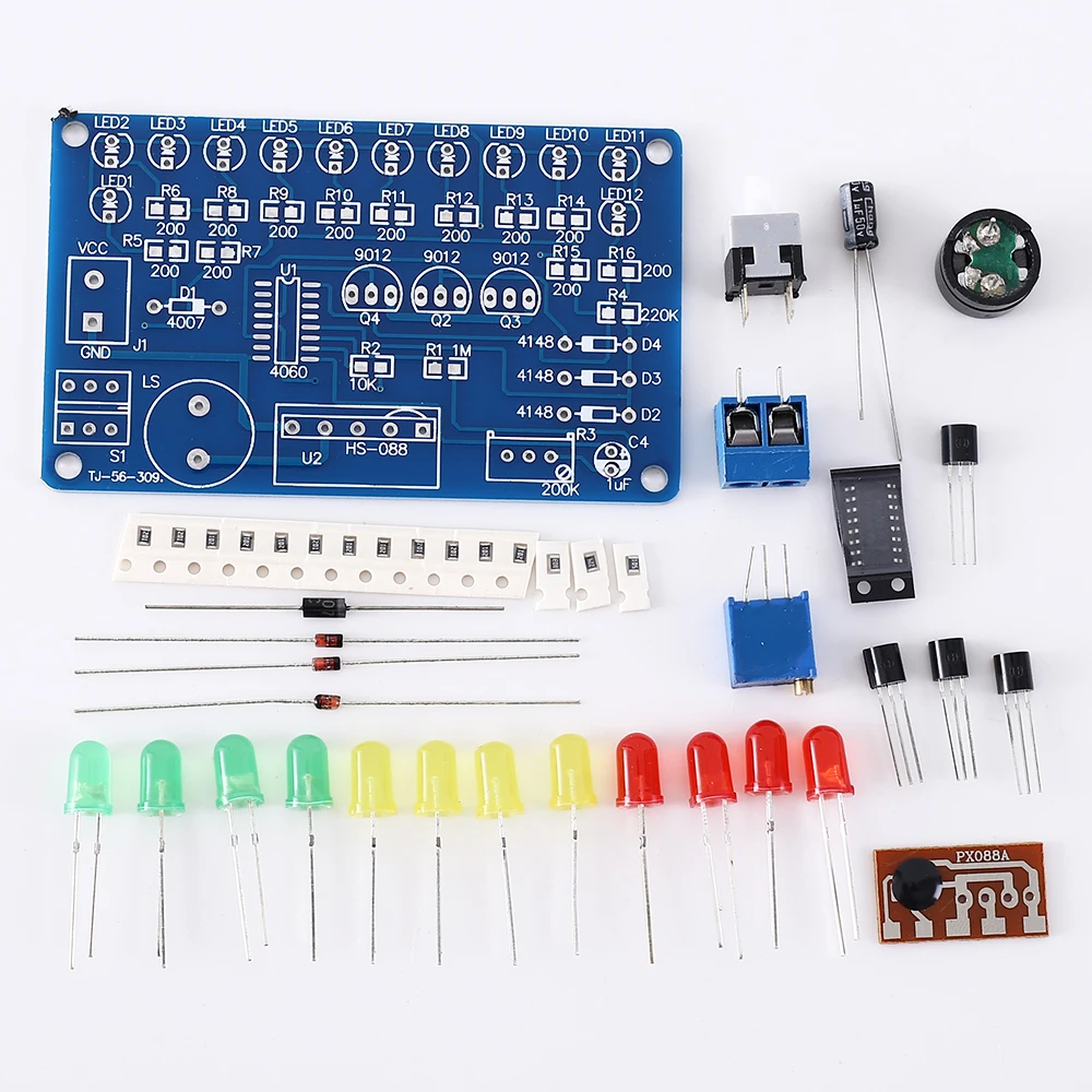 DC 5V DIY Kit светодиодный модуль для прослушивания музыки с мигающим модулем