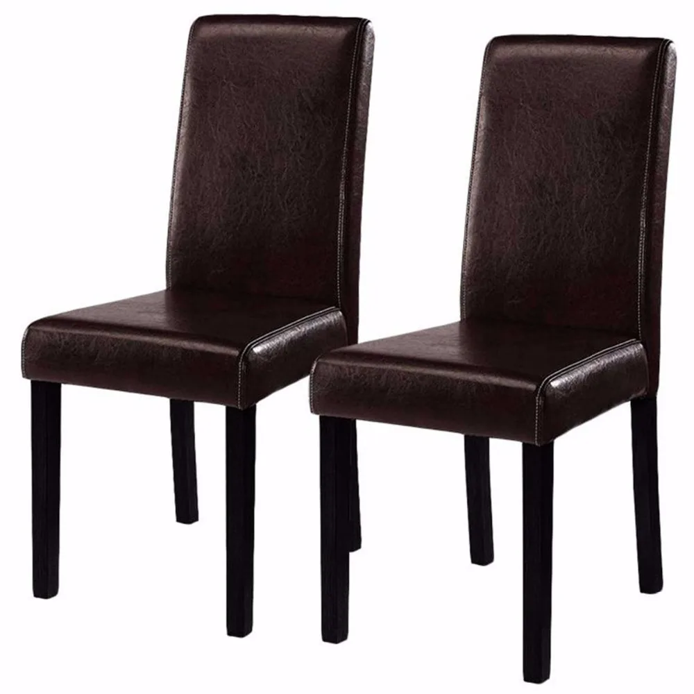 Goplus 2 Pieces Set Modern Dining Chairs Black Brown Leather Home Furniture Elegant Design Contemporary Dining Chair HW51327
Goplus 2 Pieces Set Modern Dining Chairs Black Brown Leather Home Furniture Elegant Design Contemporary Dining Chair HW51327