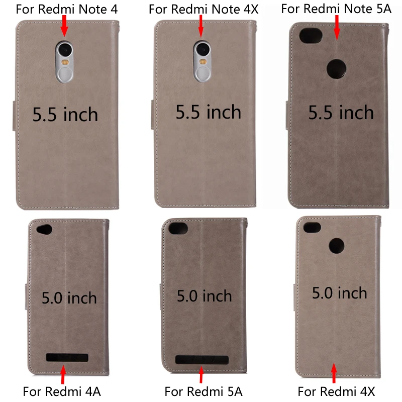 Leather Wallet Case For Xiaomi Redmi Note 4 Case Flip Cover For Xiaomi Redmi Note 5 7 Phone Case Xiaomi Redmi 4X 4A 5 Plus 6 Pro