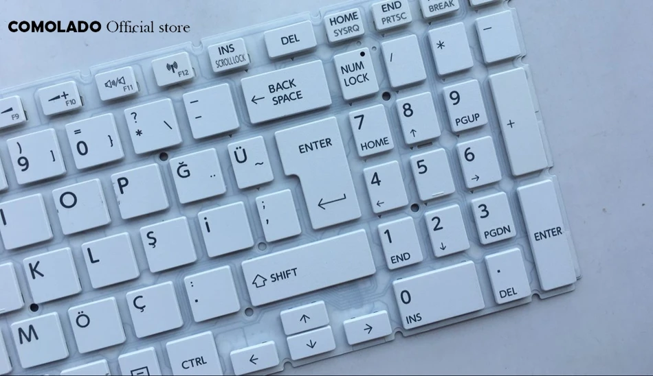 TR Turkish keyboard For Toshiba Satellite L50-B L50D-B L50-B-13E l50-B-1F6 White Keyboard TR Layout (3)