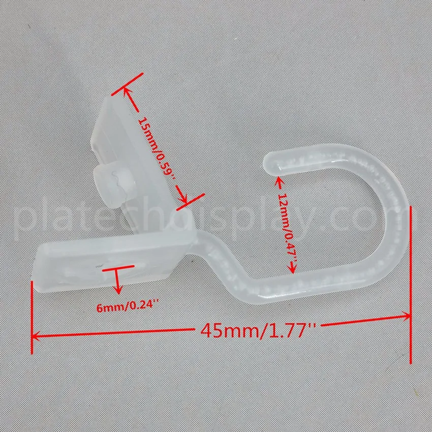 Пластиковые подвесные Вешалка-карабин крючки специально для прозрачного ПВХ защитный чехол пленка в супермаркете магазины Акция 20 шт