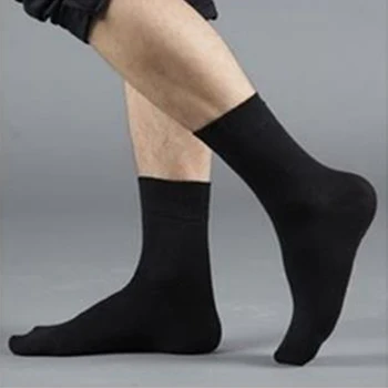 

1pair 2020 Men's Cotton Socks New styles Black Business Men Socks Breathable Summer Autumn for Male US size(7.5-12)