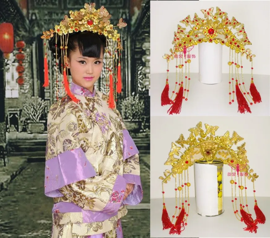 Female costume hair accessory hanfu hair tiaras bride wedding accessories Women's