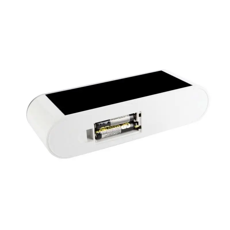  HOT-Household LED electronic Alarm clock mirror clock home thermometer with USB Digital Desk Alarm 