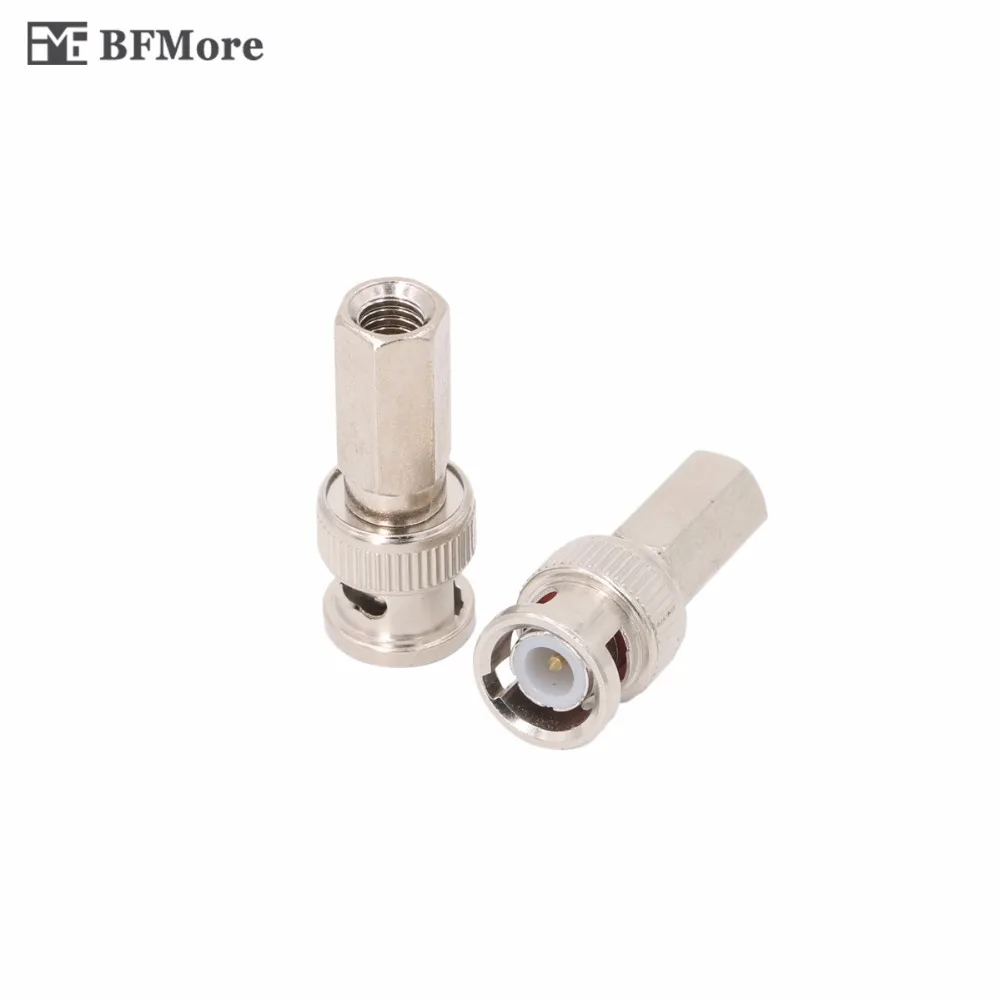 

HJT BNC Male Plug Push Fastening Type 12V Connector CCTV Cameras Socket Adapter System Accessories